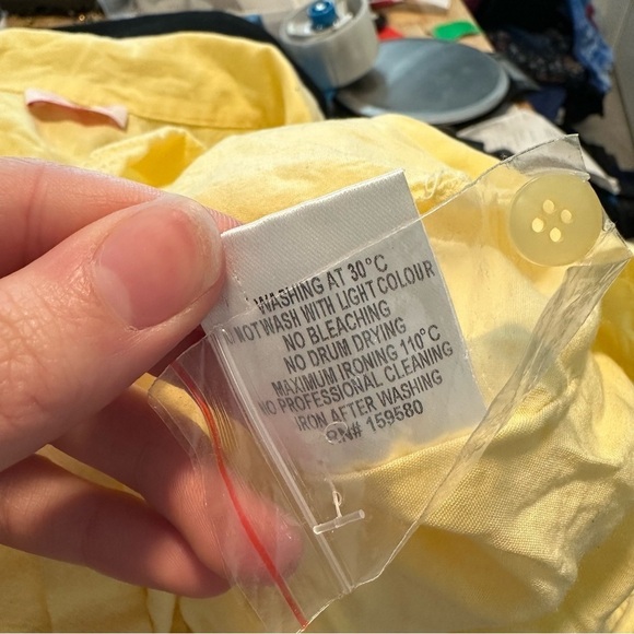 New pink lily CRAVING SUNSHINE YELLOW BUTTON UP ROMPER - Picture 9 of 11